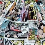 Hemet Pinup Comic Strip Pleated Skirt Small Photo 1