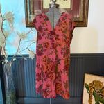 Anthropologie Floral Kimber Tunic Bohemian Linen Cotton Dress ~ Size XS ππ Photo 2