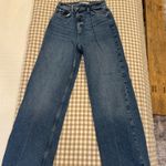 ZARA  blue Crossed Waist Jeans Photo 1