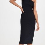 Bandier  Le Ore Black Strapless Square Neck Tube Knee Length Midi Bodycon Dress M Photo 0