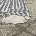 American Eagle  Outfitters Blue and White Striped Cold Shoulder Romper Photo 3