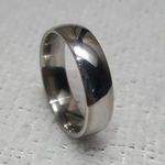 Silver Ring Band For Cool Besic Ring Size Photo 0