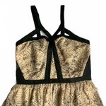 NWT Coast Women's Snake Print Floaty Strappy Fit & Flare Dress Blush Pink Size 4 Black Photo 7