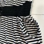 Torrid  Black‎ White Stripes Smocked Tie Waist Pockets Jersey T Shirt Dress 1X Photo 8