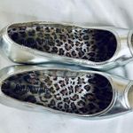 Colin Stuart Silver Peep Toe Pumps Photo 5