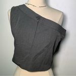 ZARA  NWT asymmetric button top off the shoulder dress pants style top size XS Photo 2