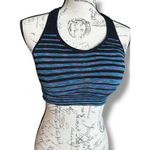 Champion C9 Black Multi Color Stripe Duo Dry+ Athletic Sports Bra Size XL Photo 1