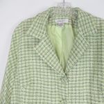 Nine West Green Plaid Jacket Blazer Women’s Size XL Photo 1