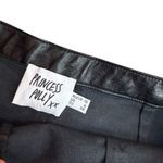 Princess Polly  Size 6 High Rise Sienna Shorts Black Faux Leather Baddie Motocore Photo 3