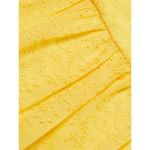 Monique Lhuillier 💕💕 Eyelet Cutout Tiered Maxi Dress ~ Limoncello Yellow 12 NWT Photo 9