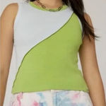 Daydreamer NEW  Half & Half Crewneck Tank Top S Photo 0