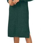 Vince Camuto V Neck Long Sleeve Midi Sweater Dress Green XXL / 2X Photo 0