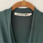 Michael Stars  Green Long Sleeve Mini Dress Ruched NWOT Photo 1