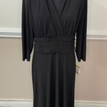 Kasper NWT  Black V-neck Dress Size 14 Photo 0