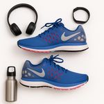 Nike Zoom Fitsole 3 Women’s Running Shoes Blue Pink Black White Transitional Fit Photo 11