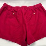 Liz Claiborne LINEN BLEND Shorts Women’s XL RED PREOWNED Photo 4