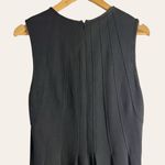 Saks 5th Avenue Saks Fifth Avenue Black Sleeveless Pleated Knee Length Shift Dress Size 10 Photo 4