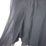 Intimate Attitudes 1X Lilac Embroidery on Black Negligee Sleep Top Plus Purple Photo 3