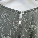 World Market Jumpsuit Womens S/M Green Floral Print Viscose Pockets Comfy Size M Photo 10