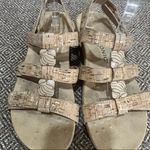 Vionic Amber Slip On Leather Slide Sandals Womens Size 9 Beige Orthaheel Comfy Photo 2