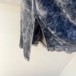 Free People  Doran Velvet Grey Short Sleeve Tunic Top Oversized Size Small Photo 11