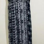 Joie  Silk Black and Gray Maxi Dress Abstract Print size S Photo 0