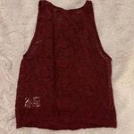 American Eagle Soft & Sexy Maroon Crop Top Photo 1