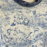 Vintage Nicole Summers‎ Silk equestrian blue toil Button Down Shirt Size 1X Photo 7