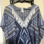 Seafolly  Australia Swim Coverup Blue white Beach Boho Womens O/S Photo 1