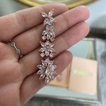 Pavoi Rose Gold Rhinestone Earrings Photo 2