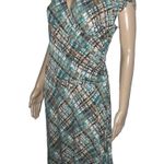 Jones Wear Patterned Faux Wrap Dress Photo 2