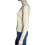 Dalton of America Vintage Size S Ivory Cream Pearl Rhinestone Cashmere Cardigan Photo 4