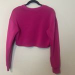 GREY LAB loungewear cropped sweatshirt in fuchsia‎ Size Small Pink Photo 8