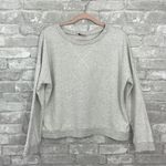 Sabo Skirt  Heather Grey Boxy Sweatshirt Photo 3