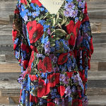 NWT Elliatt Thea Shirt and Tiered Mini Skirt SET!! Size Small Red Photo 0