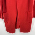J.Crew 365 Cardigan Blazer Open Long Women's Size M Red Merino Wool Blend Size M Photo 1