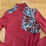 Janji Red Floral Outdoor Running Hiking Camping Half Zip Pullover Jacket XS Photo 1
