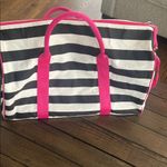 Victoria's Secret Striped Tote Bag with Pink Accents with tag Photo 2