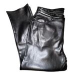 Good American NWT Faux Leather Good Icon Pants in Black Women Plus Size 24 Photo 3