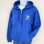 Y2K Walt Disney World Full Zip Hoodie S/M Unisex Disneycore Collector Vacation Blue Photo 4