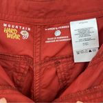 Mountain Hardwear  100% nylon orange outdoor active cropped zip pocket pants 6 Photo 7