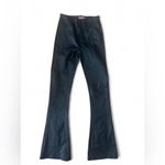 Edikted Luna Faux Leather High Rise Flare Jeans – Black, Size Medium (NWOT) Photo 2