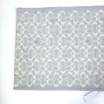 Metallic Star Signature Coach Logo Infinity Scarf Chalk Grey NWT Photo 5