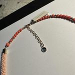 Talbots  Pink Bead Long Beaded Necklace Gold Tone $59 NWT Photo 1