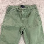 J. Crew Utility Zip Cuff Ankle Pants Olive Green Size 2 Pockets School‎ Photo 6