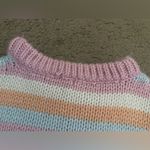 Top Shop Pastel Stripe Chunky Knit Sweater Vest Photo 13