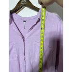 Young Fabulous and Broke YFB Linen Blend Pink Button Front Shirt Sz Small Photo 9