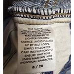 Lucky Brand  Embroidered Floral High Rise Cropped Jeans Denim‎ Blue Size 6/28 Photo 6