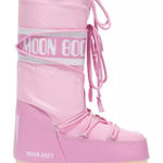 Moon Boot Women's Icon Nylon Cold Weather Boots In Pink Size 9.5 Photo 0