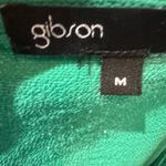 Gibson  emerald green draped faux wrap top size medium Photo 6